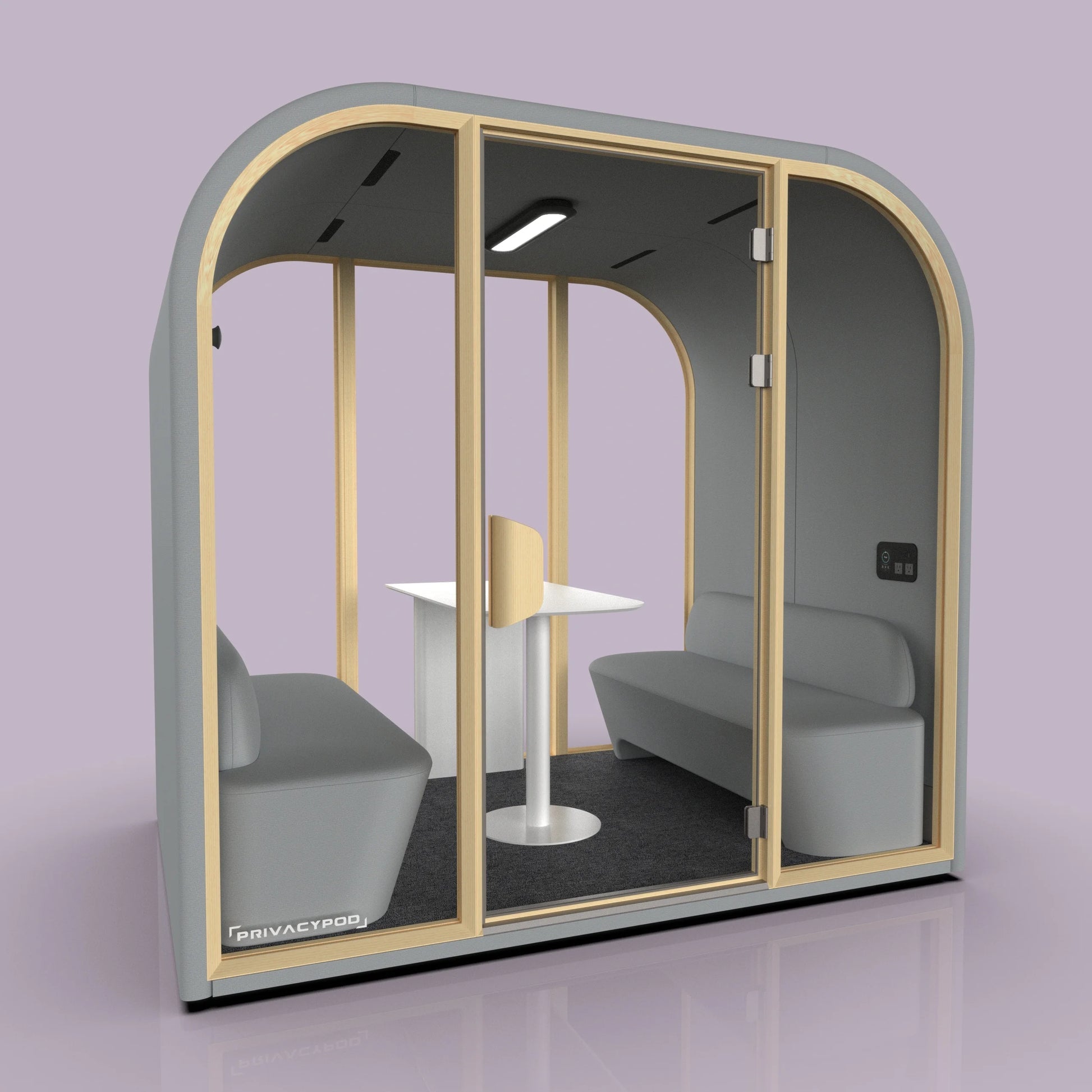 PrivacyPod Arc L Pod 4 Person Meeting Pod