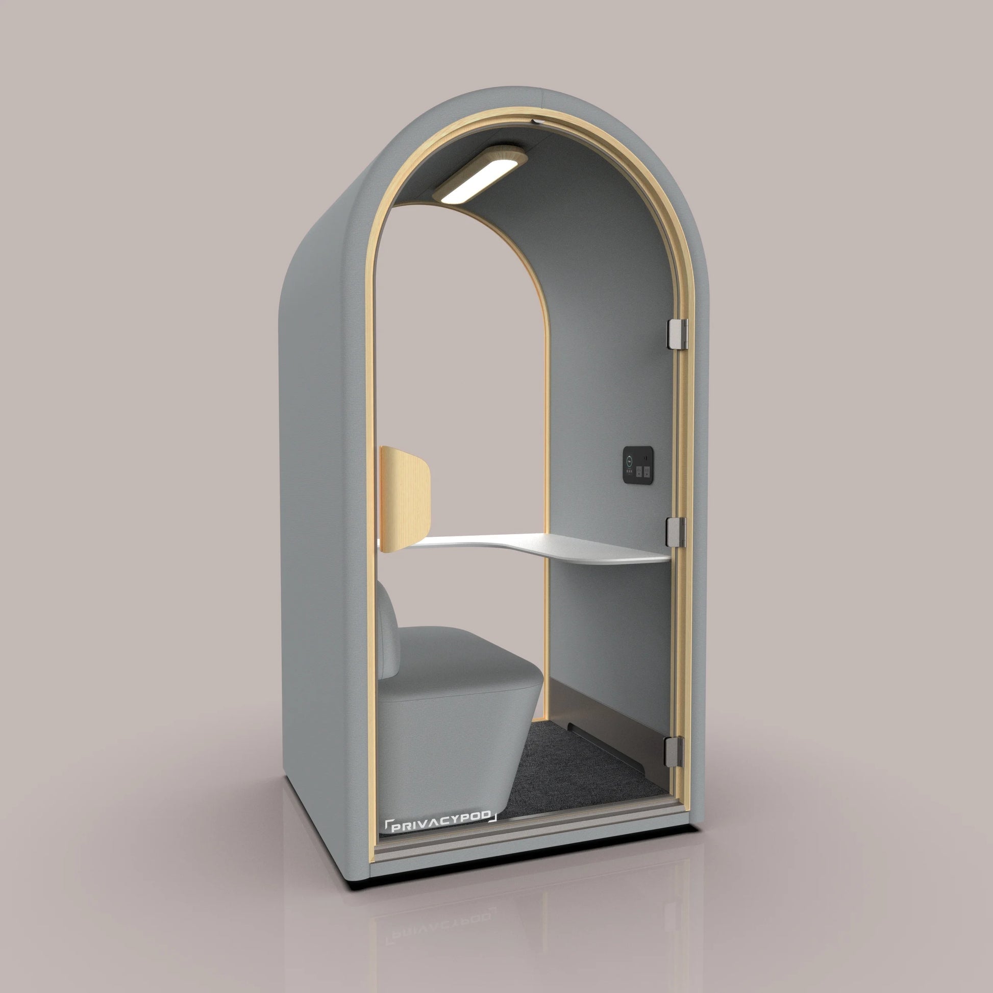 PrivacyPod Arc S Pod 1 Person Acoustic Phone Booth