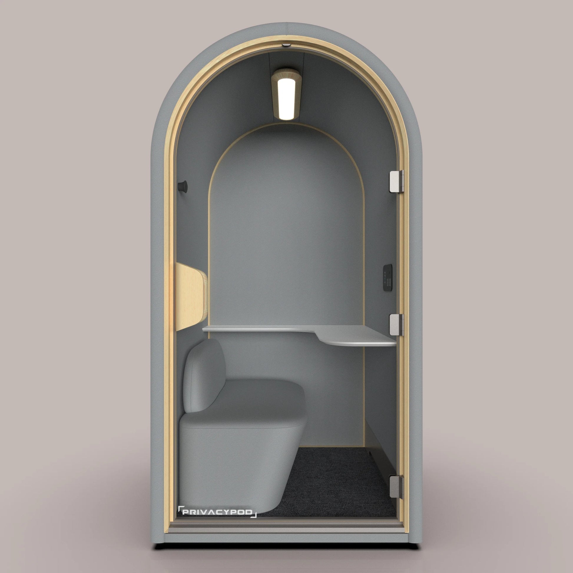 PrivacyPod Arc S Pod 1 Person Acoustic Phone Booth