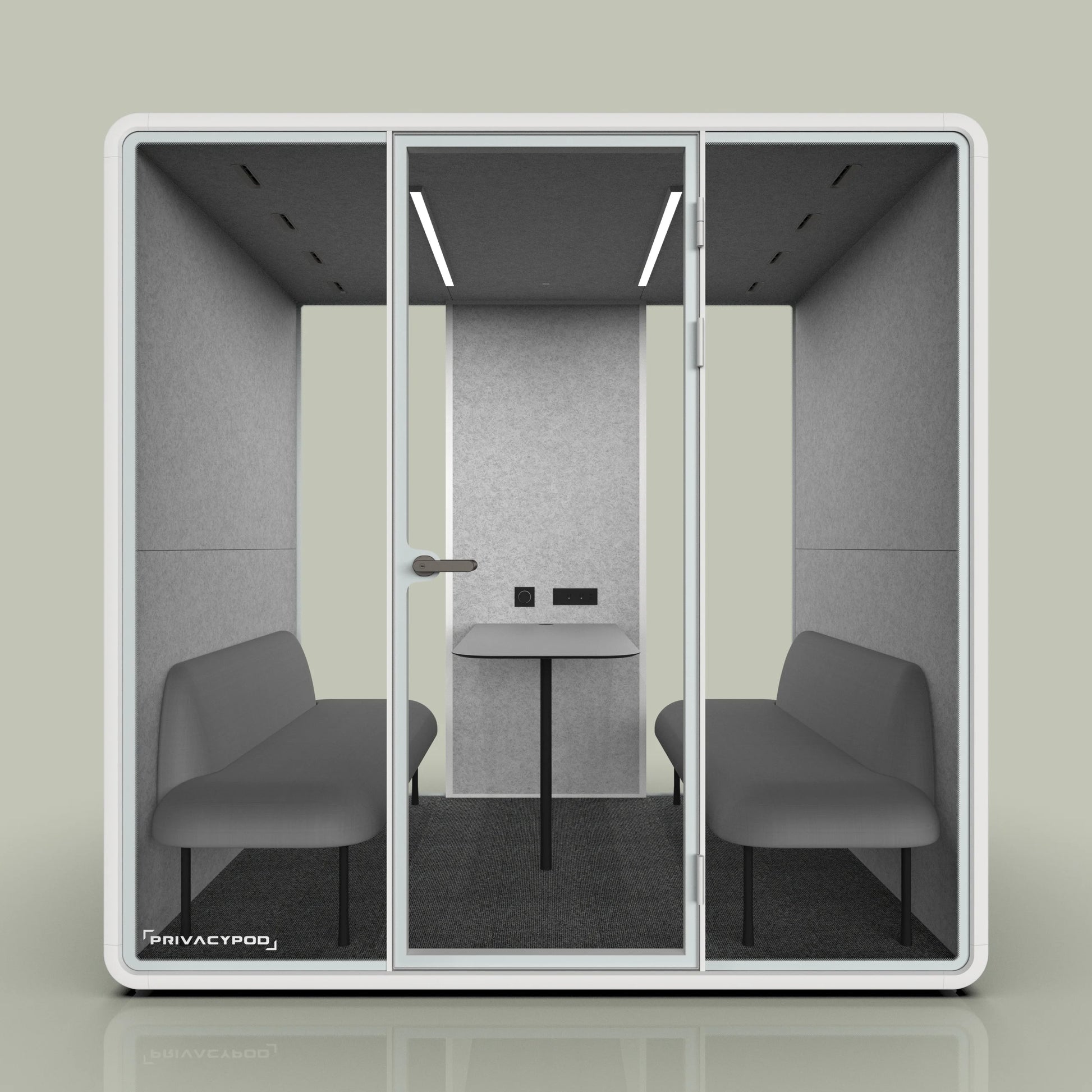 PrivacyPod L Pod 4 Person Soundproof Meeting Room