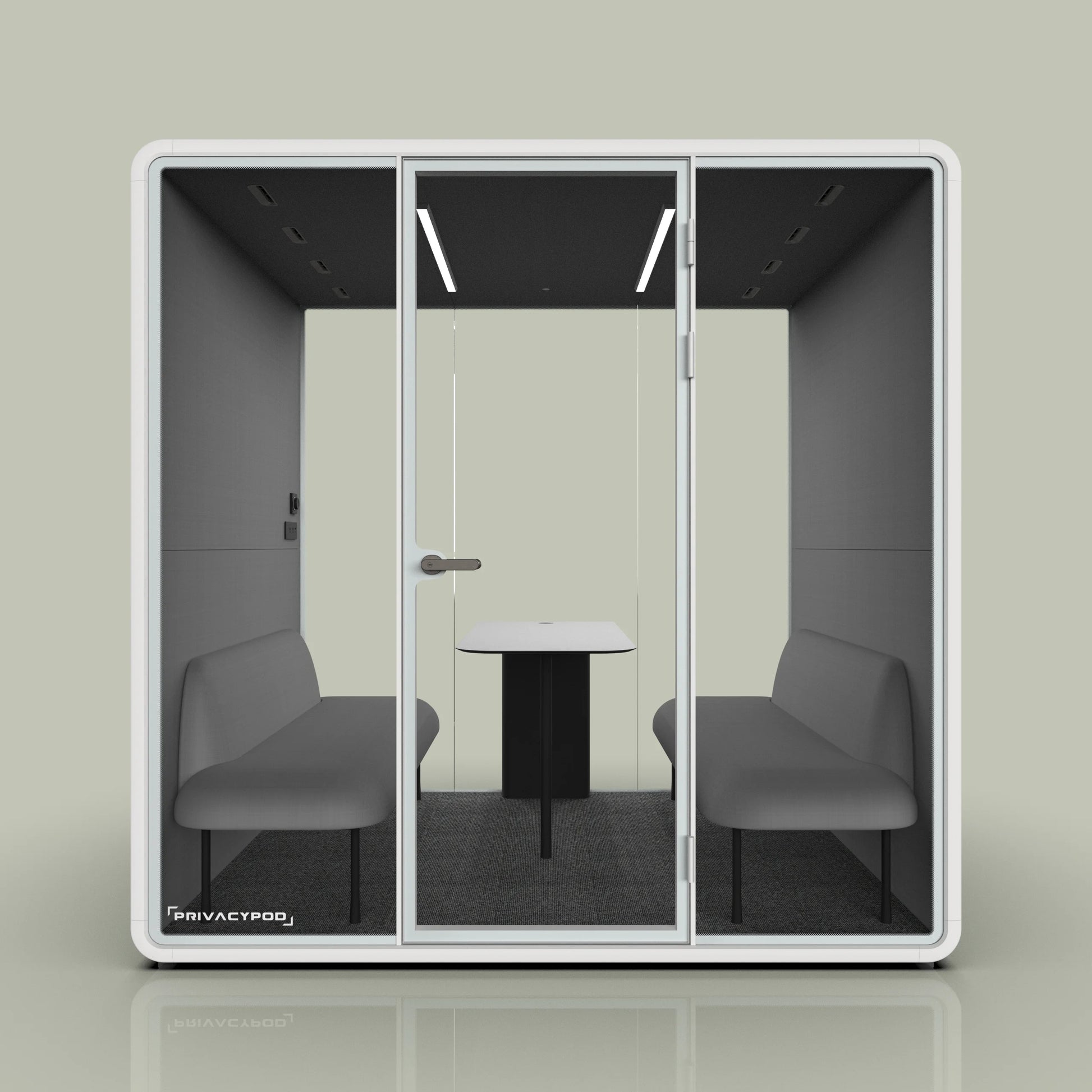 PrivacyPod L Pod 4 Person Soundproof Meeting Room
