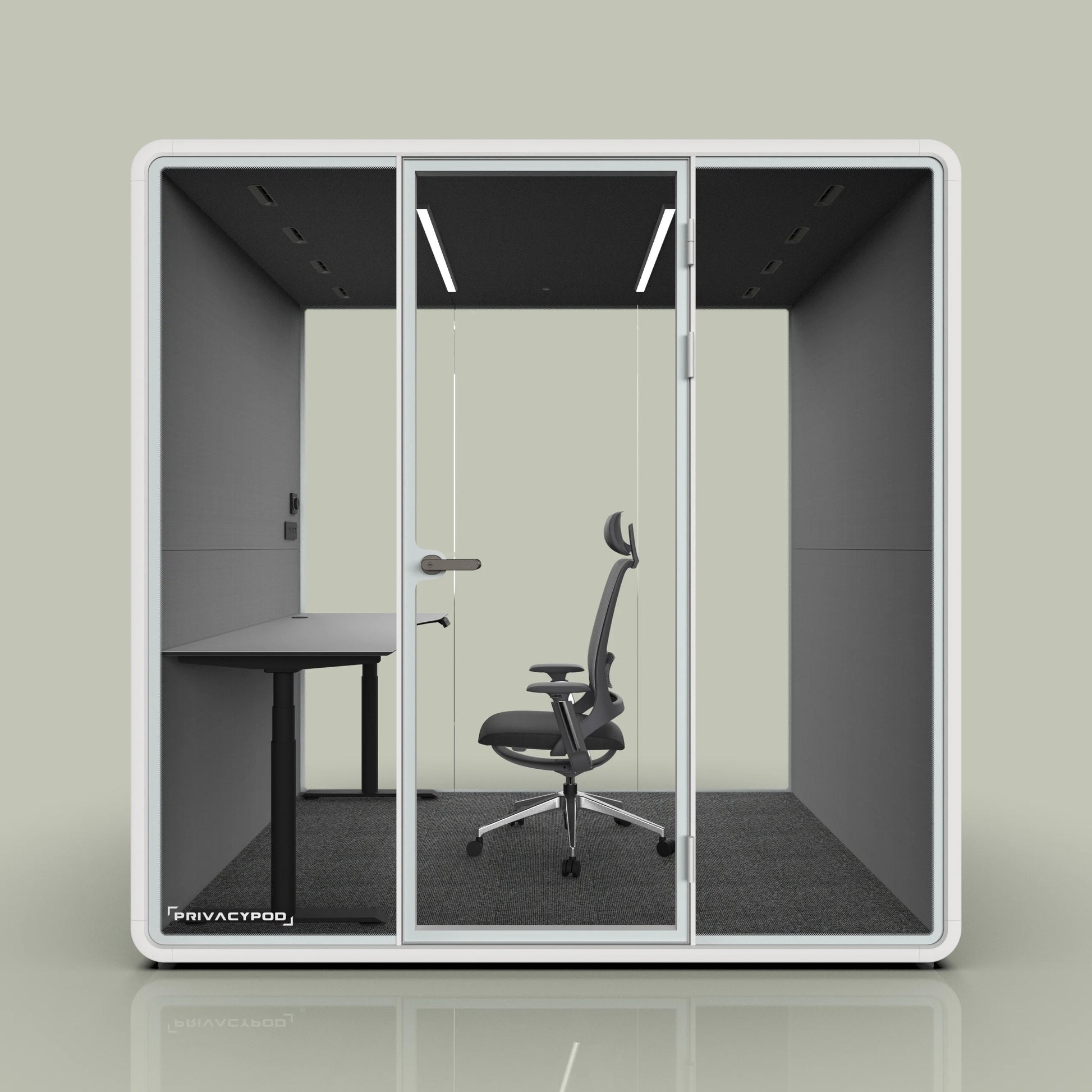 PrivacyPod L Pod 4 Person Soundproof Meeting Room
