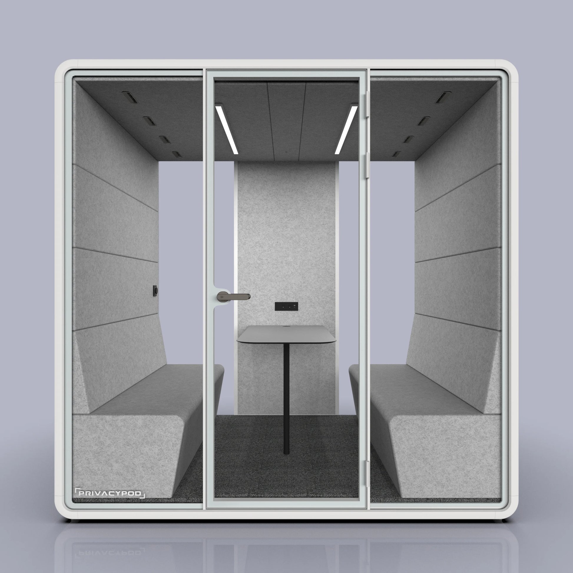 PrivacyPod L Pod Plus 4 Person Enhanced Meeting Pod