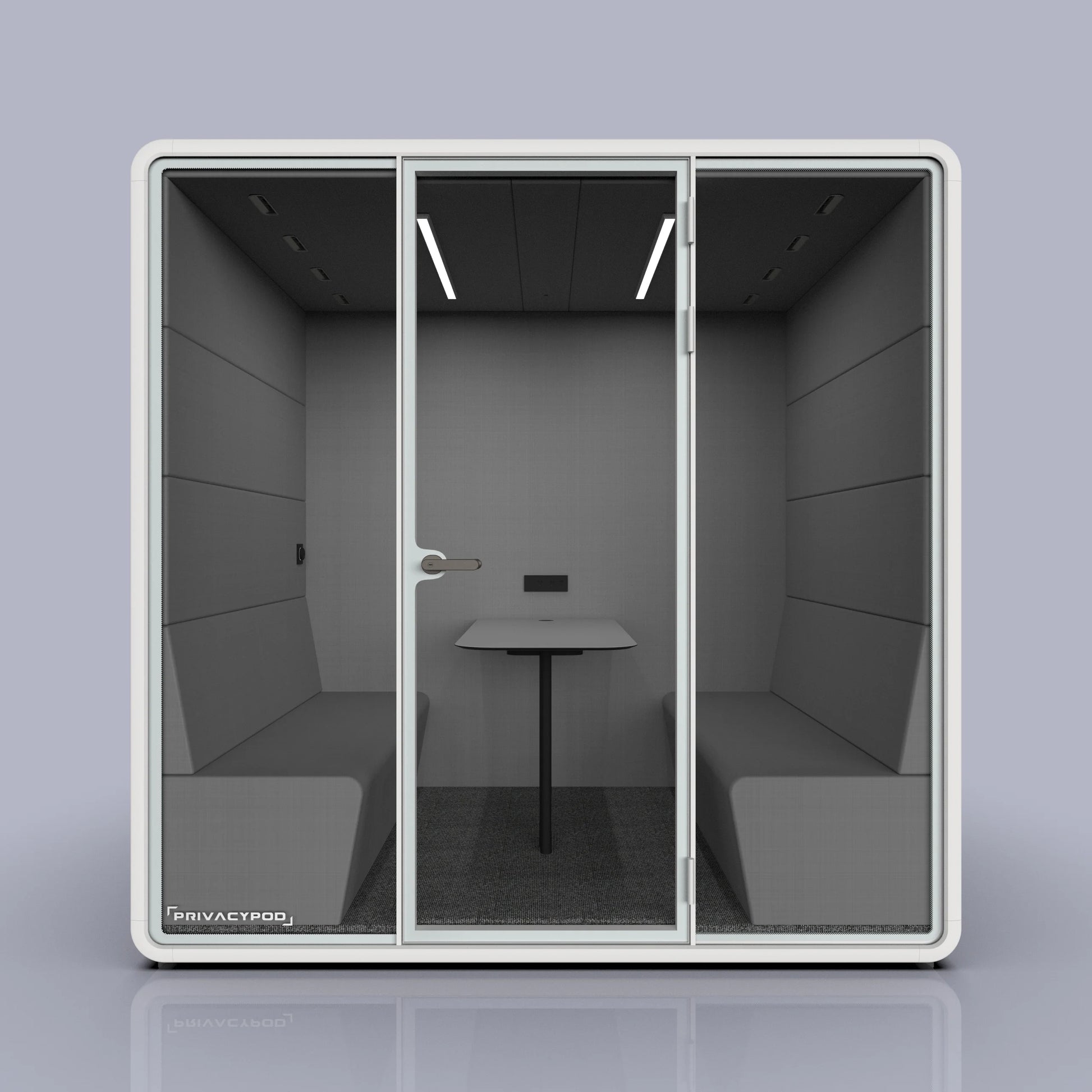 PrivacyPod L Pod Plus 4 Person Enhanced Meeting Pod
