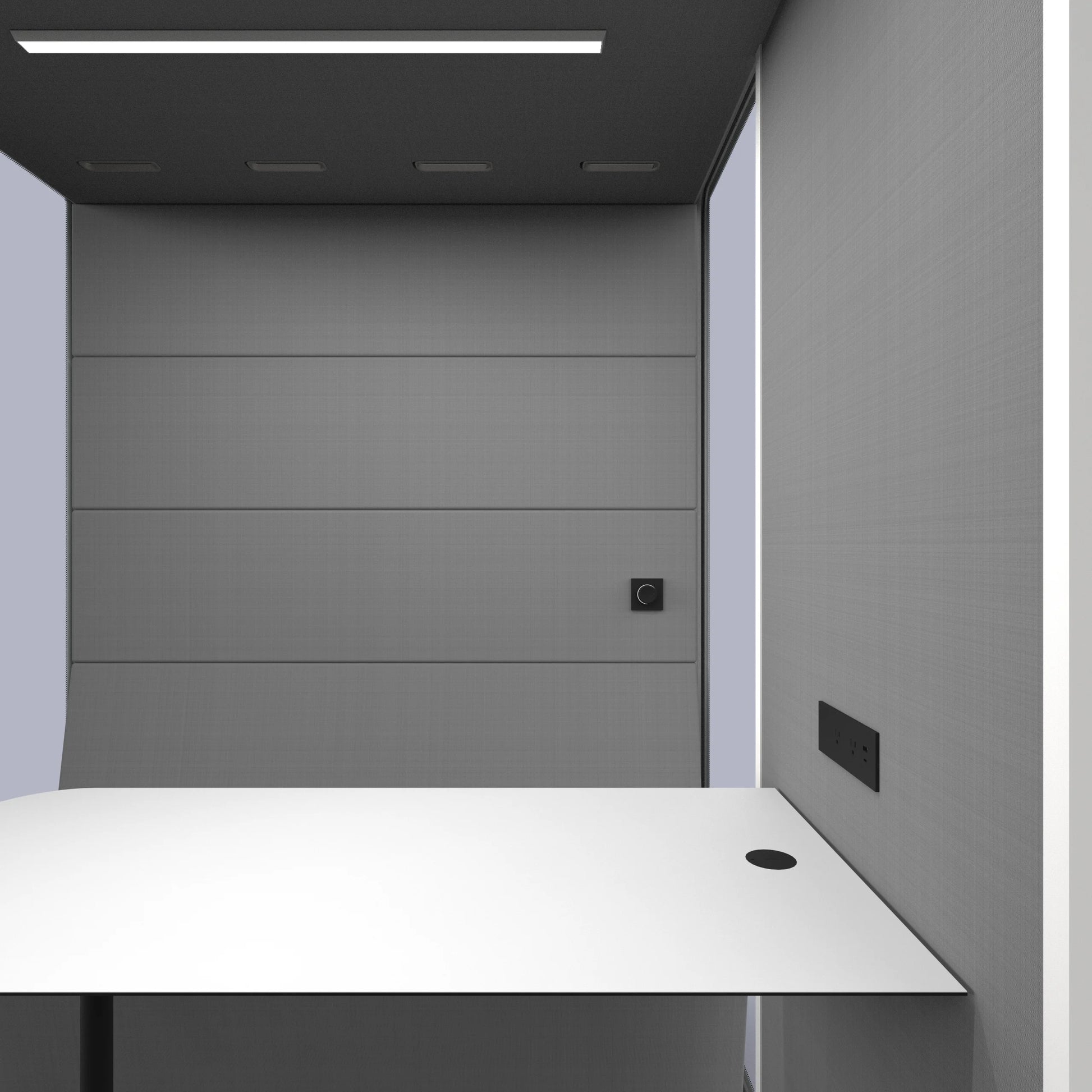 PrivacyPod L Pod Plus 4 Person Enhanced Meeting Pod