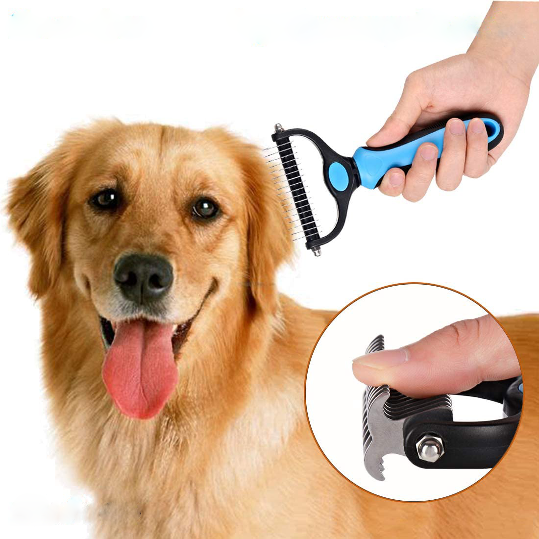 PlushPaw™ Professional Pet Grooming Brush